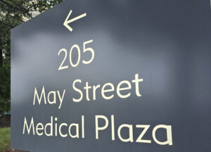 May Street Medical Plaza sign